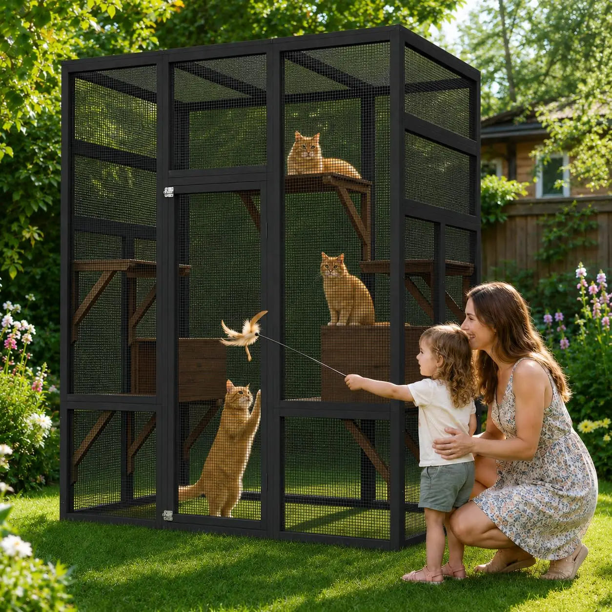 Outdoor Catio Cat Enclosure.