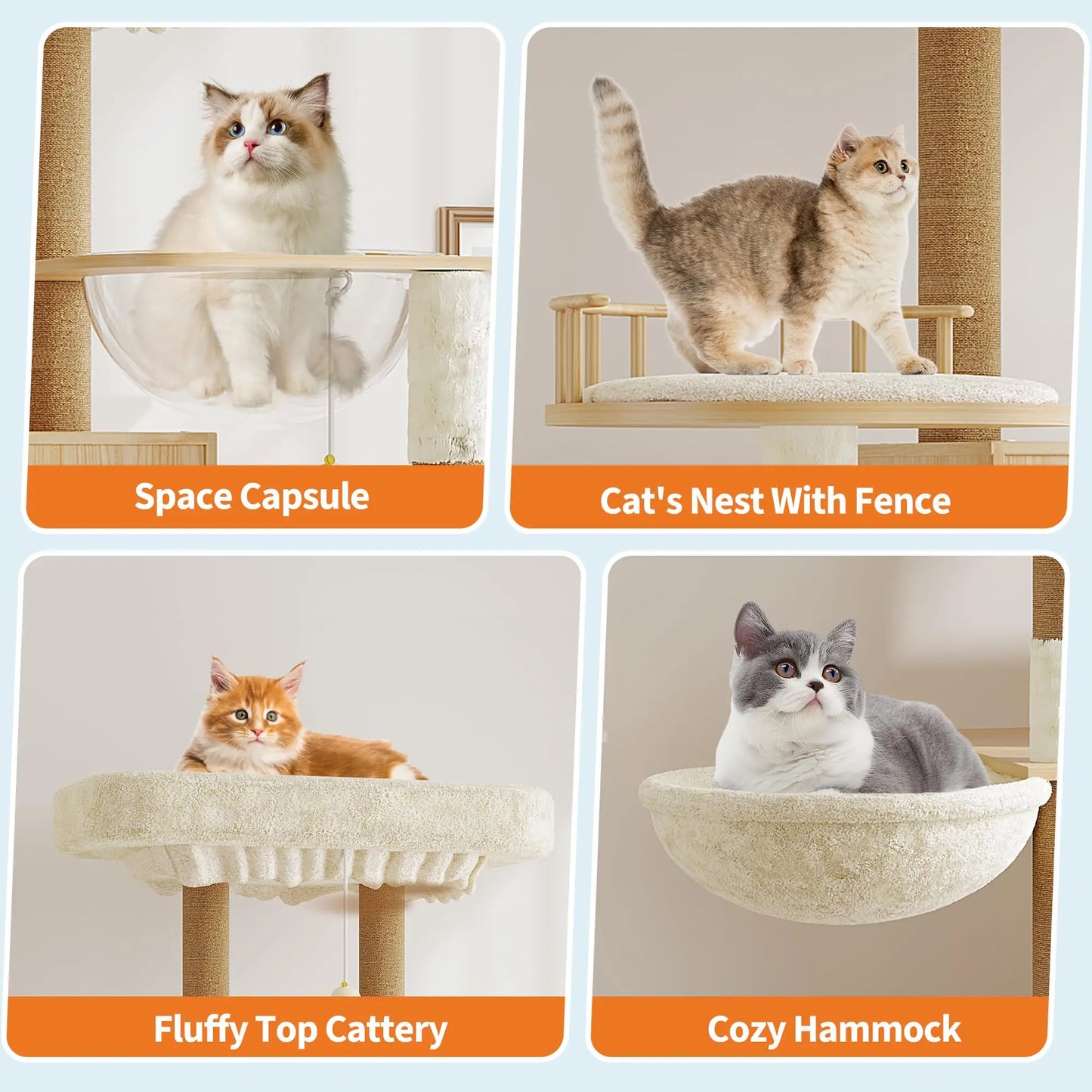 Cat Tree With Litter Box Enclosure.