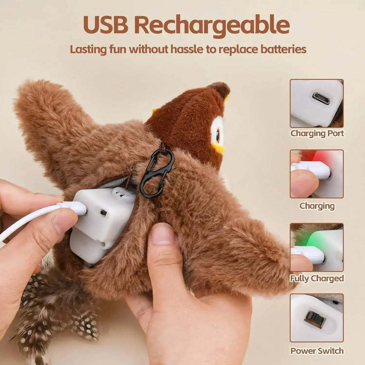 New Simulated Bird Cat Toy.
