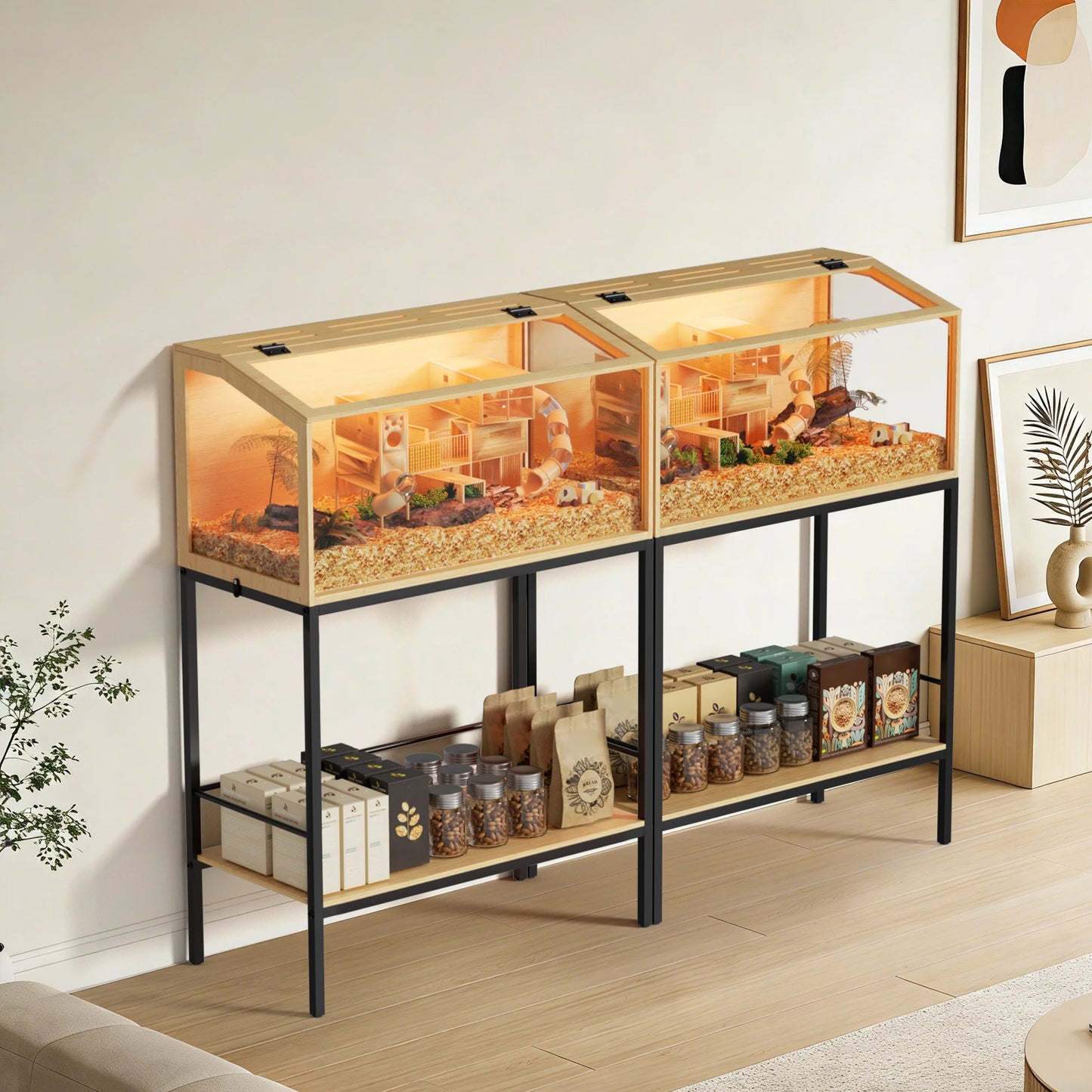 Large Wooden Hamster Cage.
