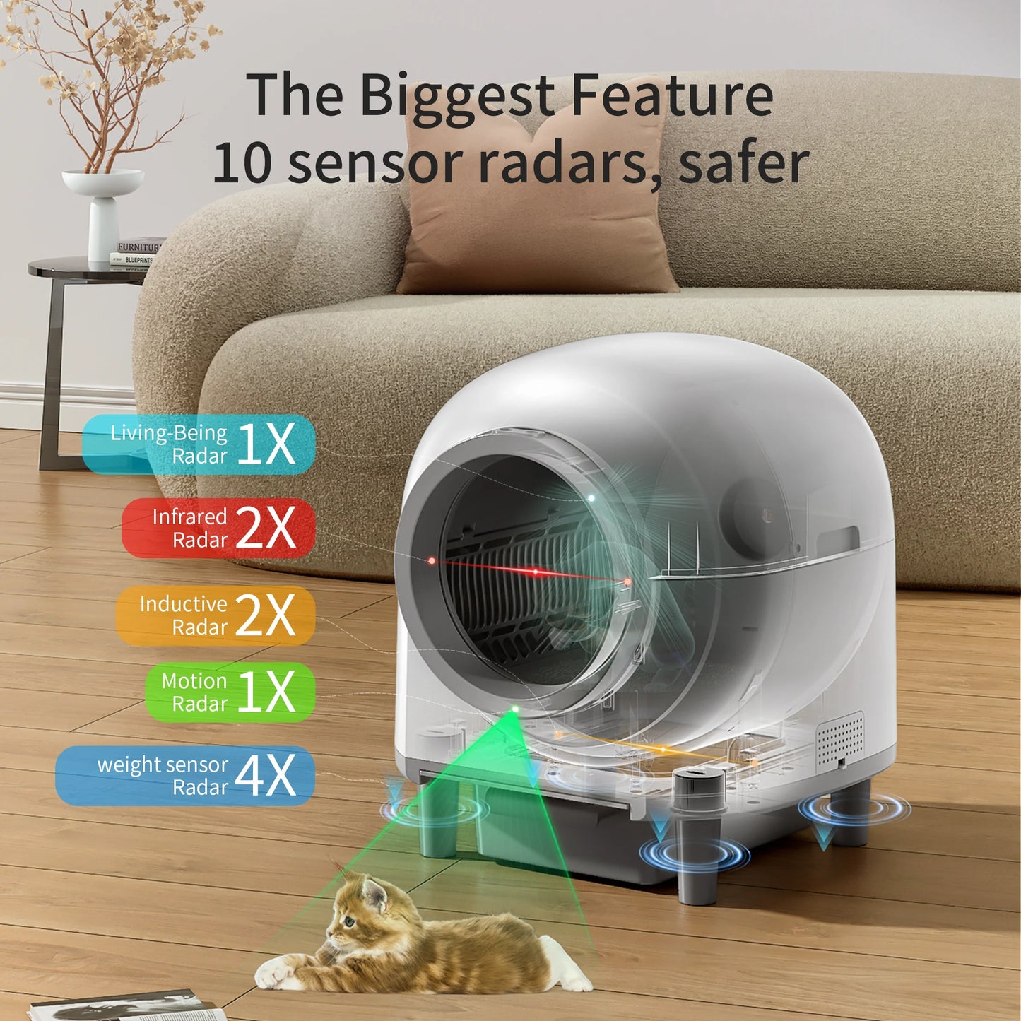 Automatic Smart Cat Litter Box.