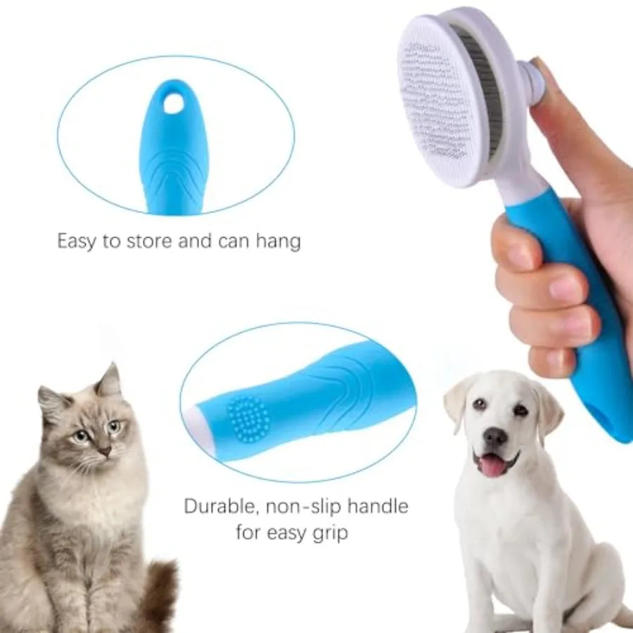 Self-Cleaning Slicker Brush.