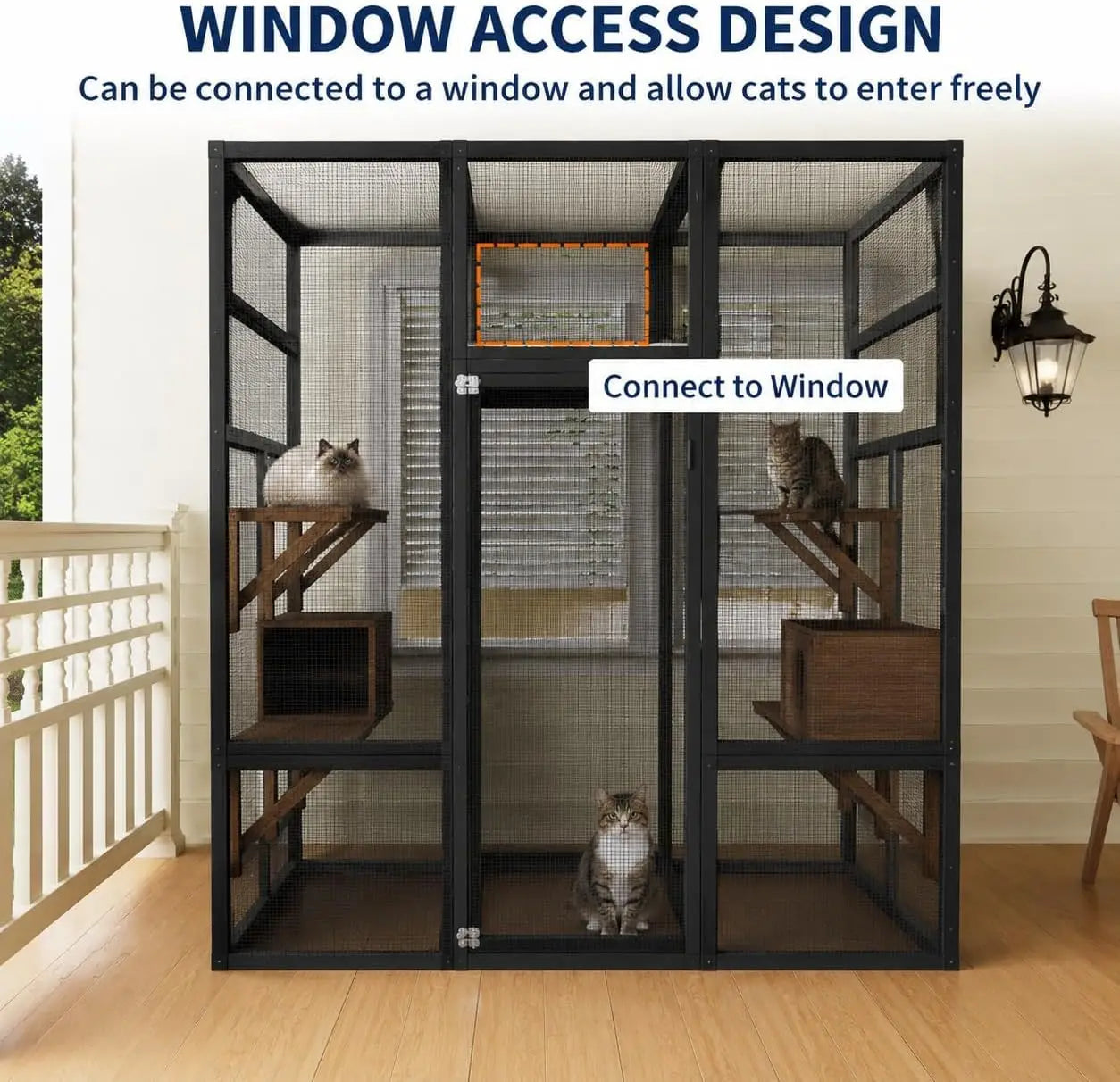 Walk-in Catio Outdoor Cat Enclosure.