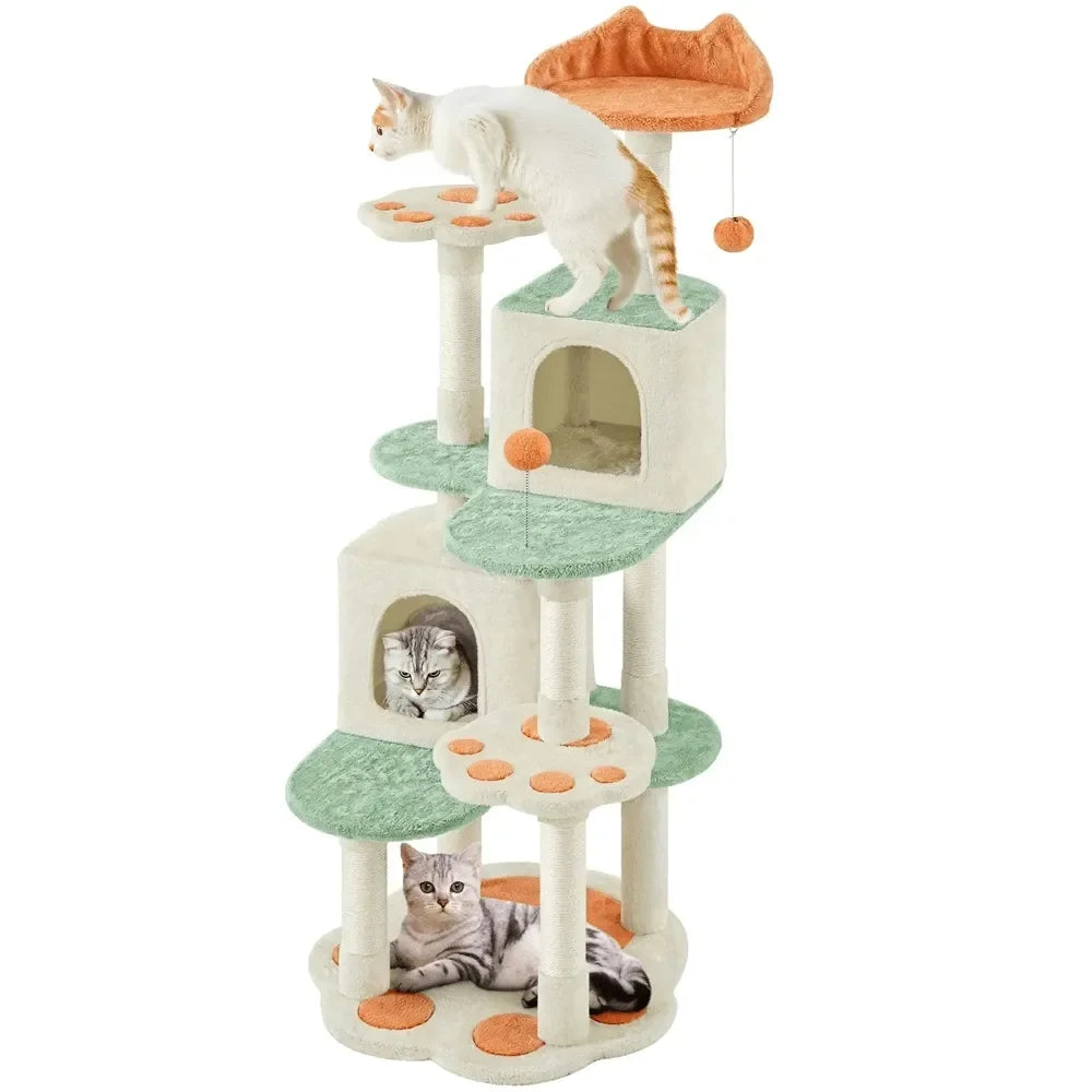 Tall Cute Cat Paw Shaped Cat Tree.