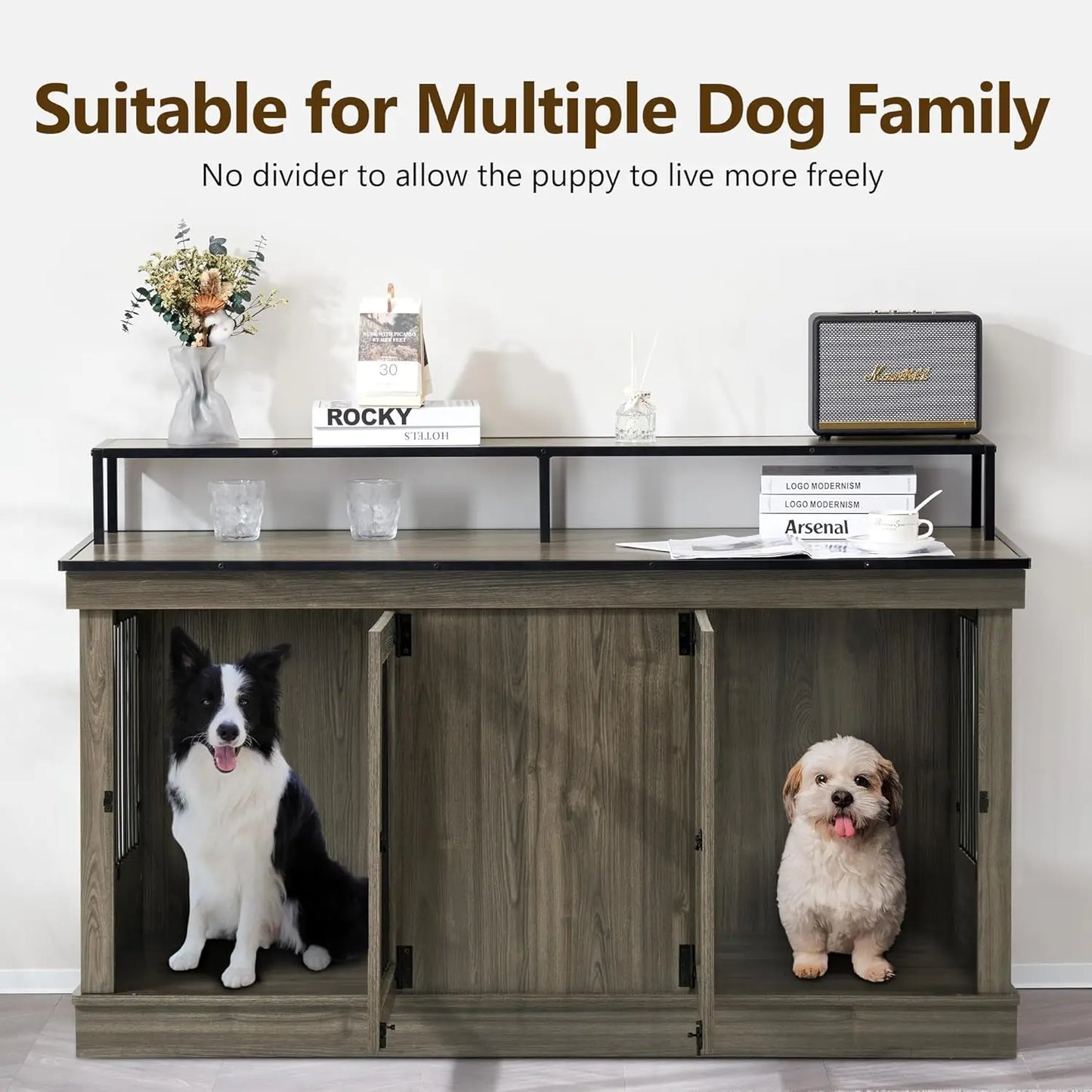 Large Wooden Dog Crate.