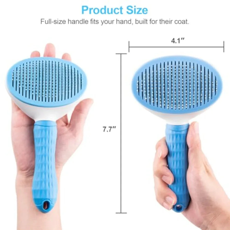 Self-Cleaning Slicker Brush.
