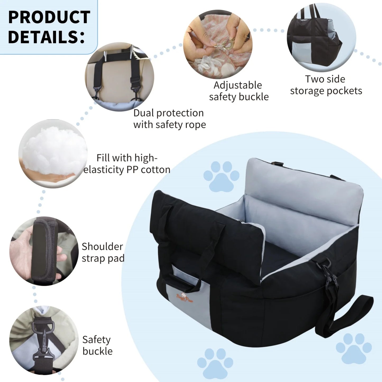 Dog Car Seat for Small Dogs.