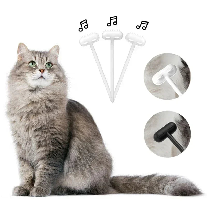 Interactive Cat Massager Brush.