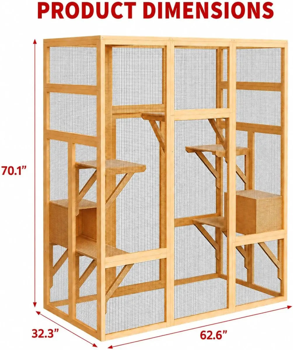 Walk-in Catio Outdoor Cat Enclosure.