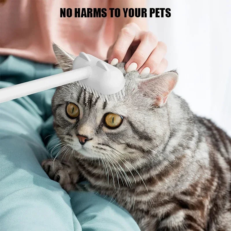 Interactive Cat Massager Brush.