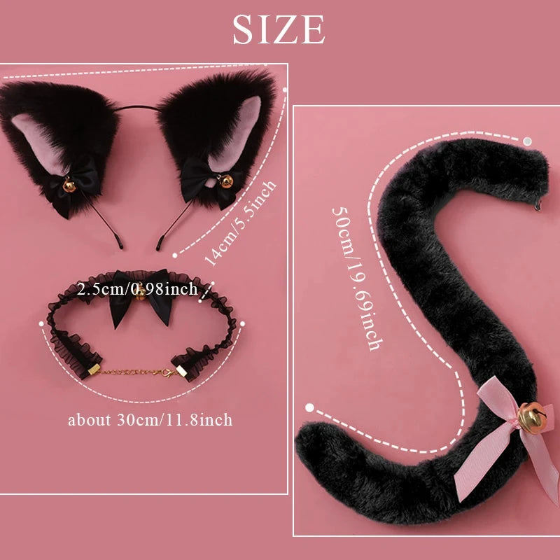 Furry Cat Ears and Tail.