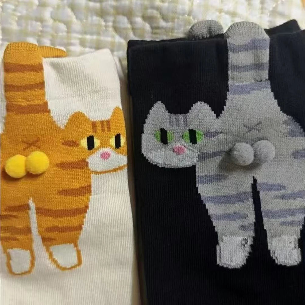 2Pcs Funny Cotton Socks.