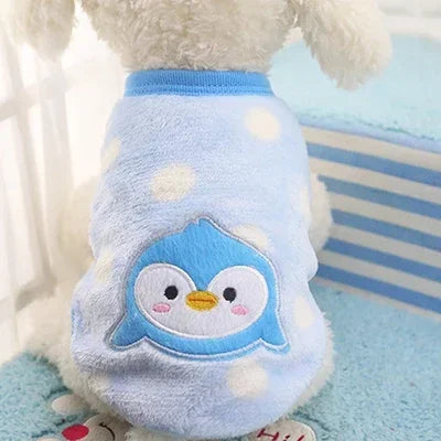 Cartoon Fleece Cat Clothes.