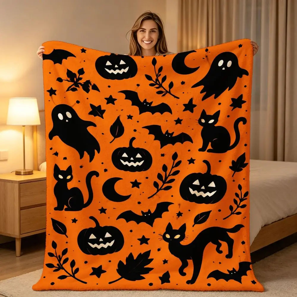 Halloween Fleece Blanket.