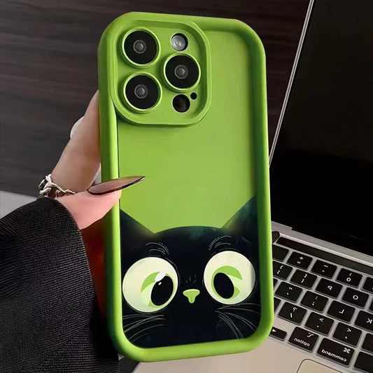 Cartoon Cat Soft Phone Case.