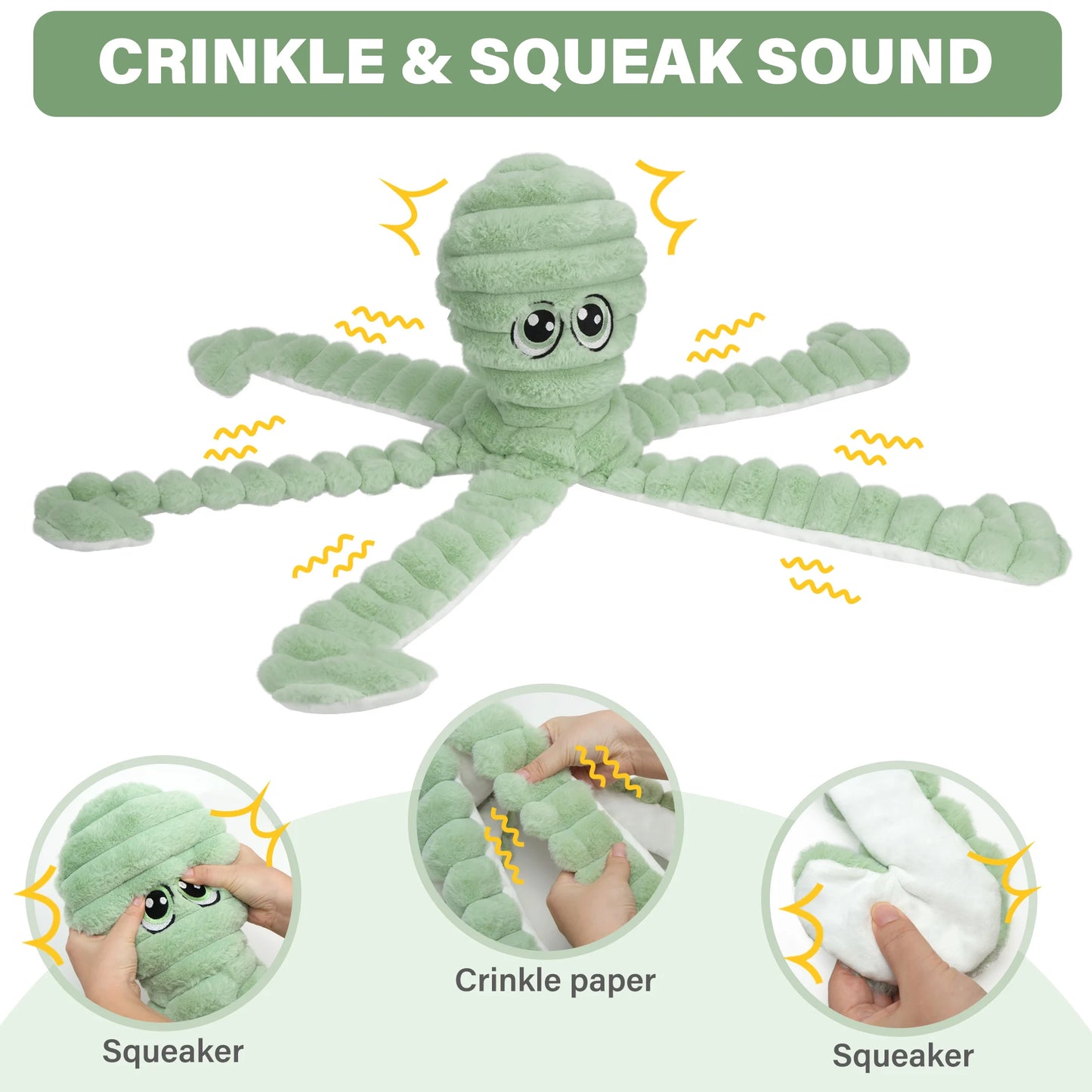 Pet Grinding Teeth Squeaky Plush Toy.