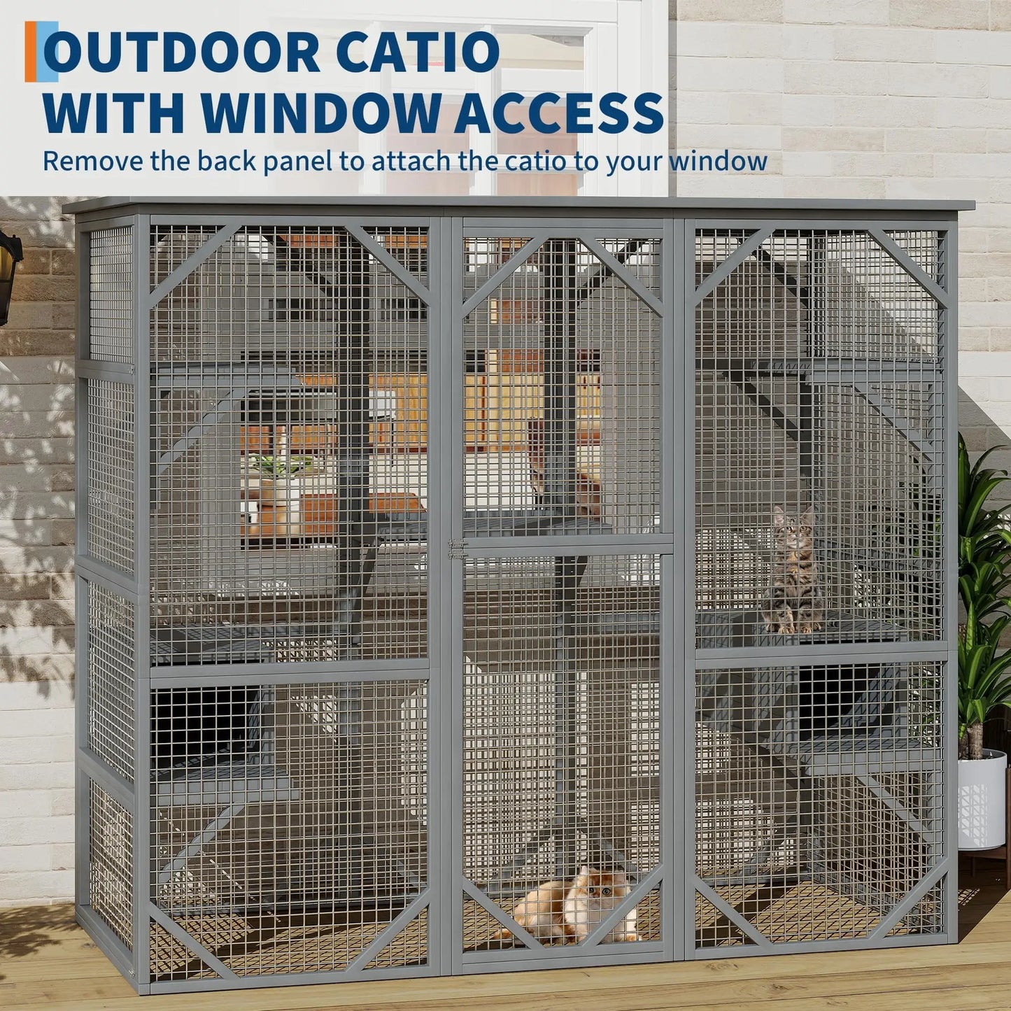Extra Large Walk-in Catio.