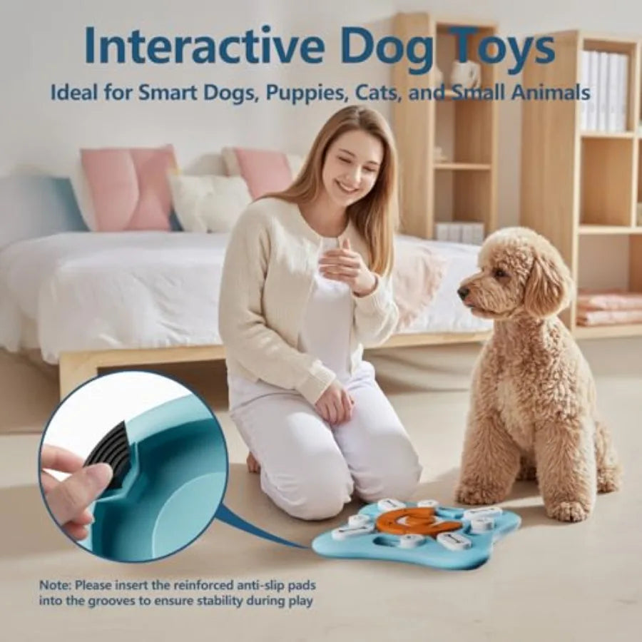Interactive Dog Treat Puzzle Toys.