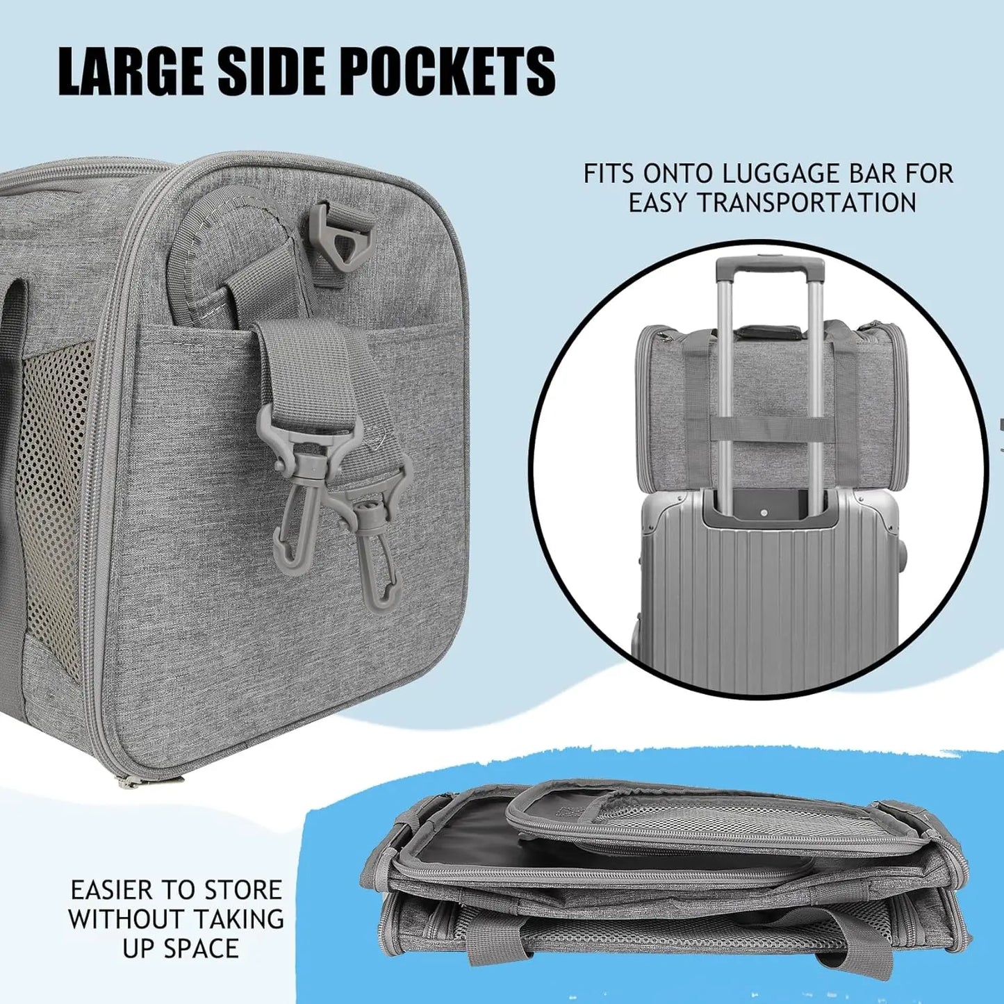 Cat carrier Case Airline Approved.