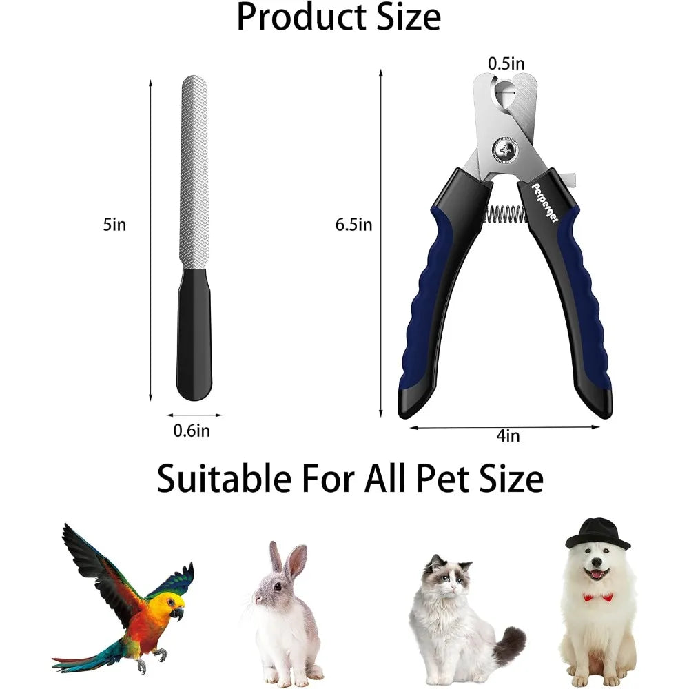 Professional Dog Nail Clippers and Trimmer Set.