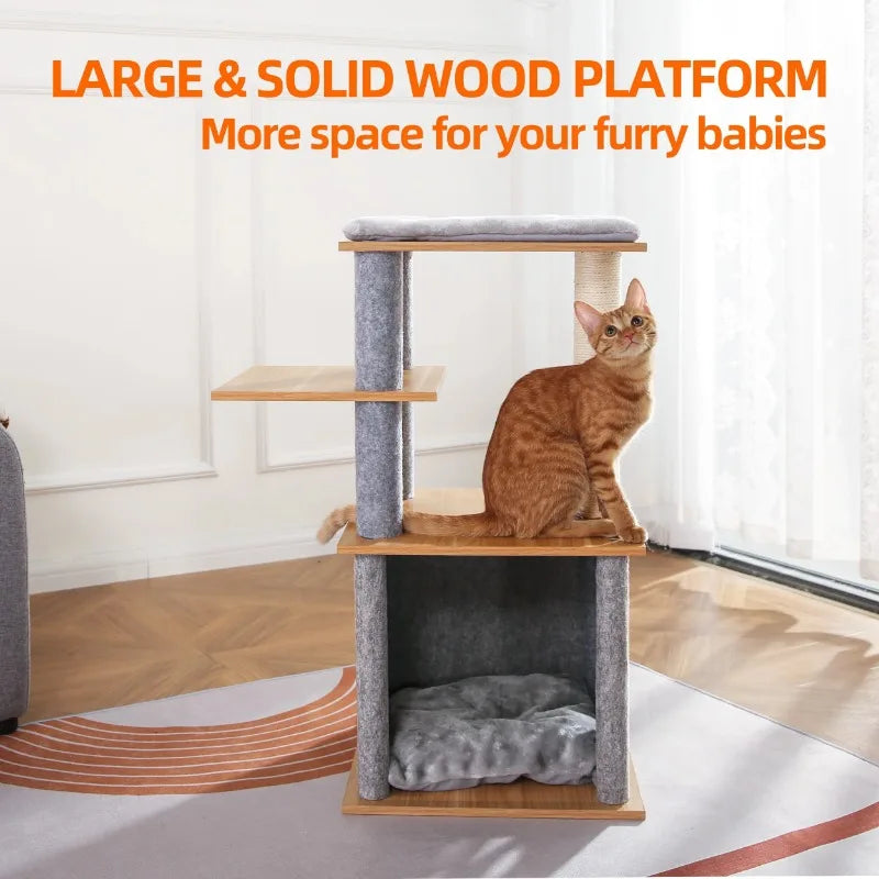Wooden Cat Tree.