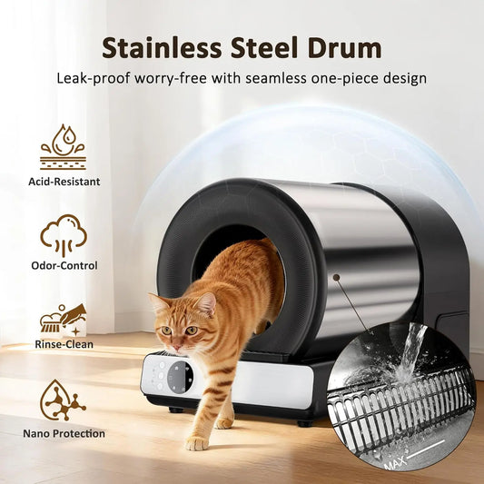 Self-Cleaning Litter Box.