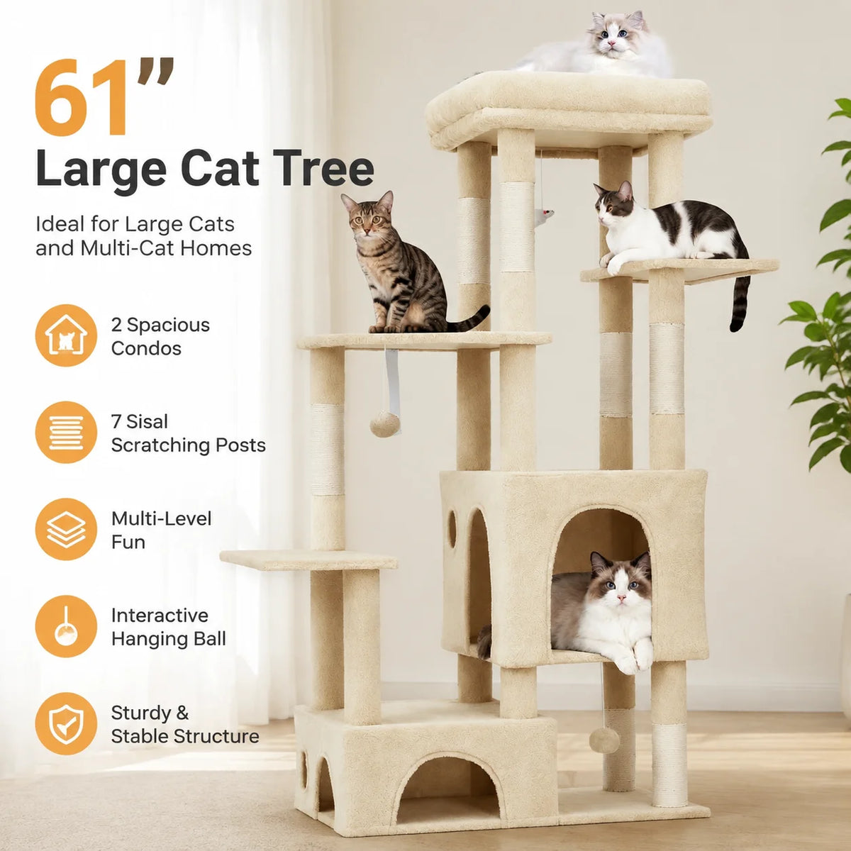 Large Cat Tree Tower.