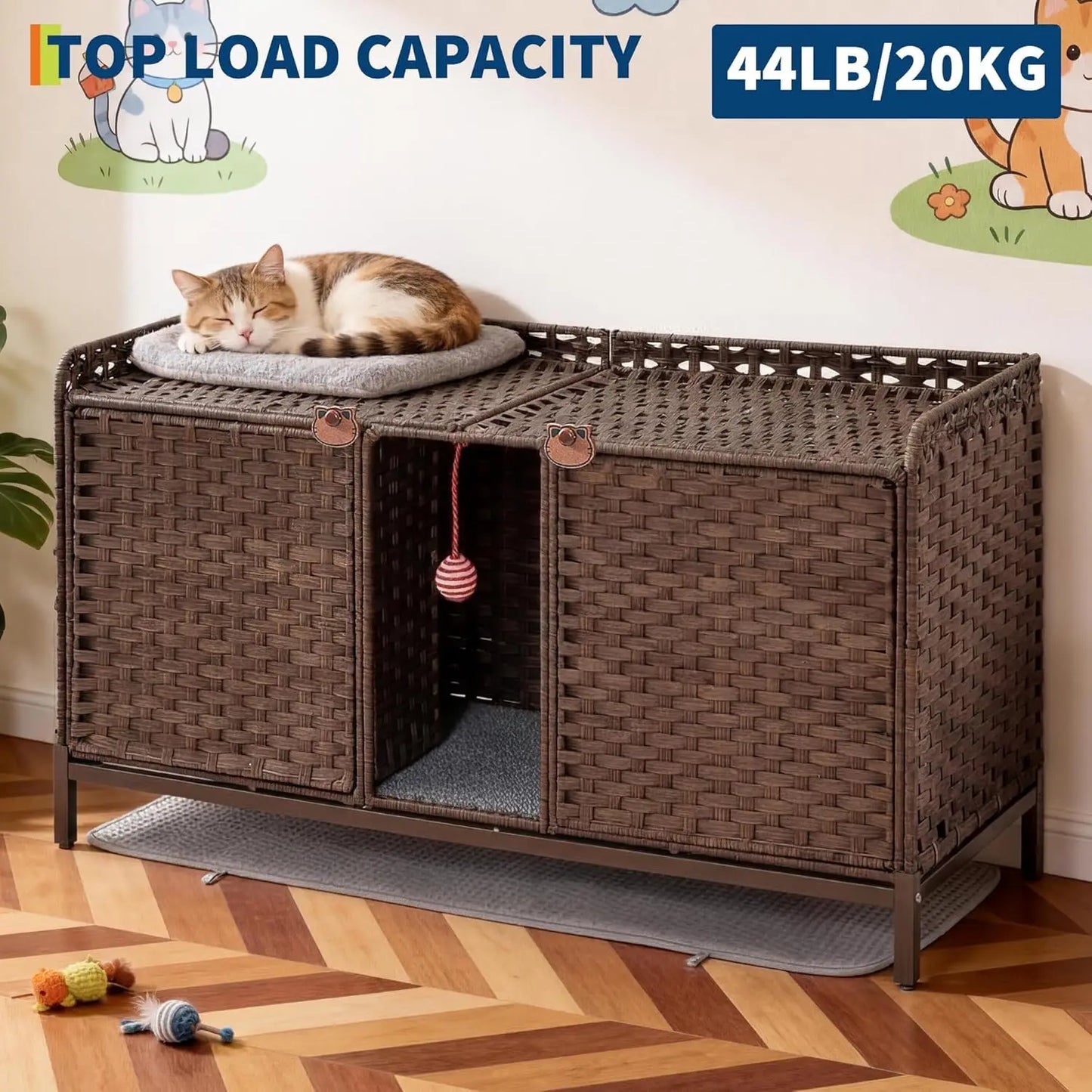 Large Hidden Cat Litter Box Furniture.