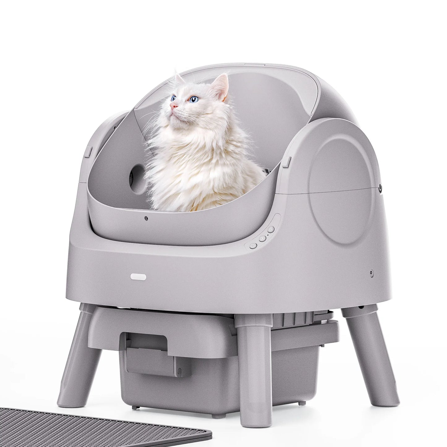 Open-Top Automatic Cat Litter Box.