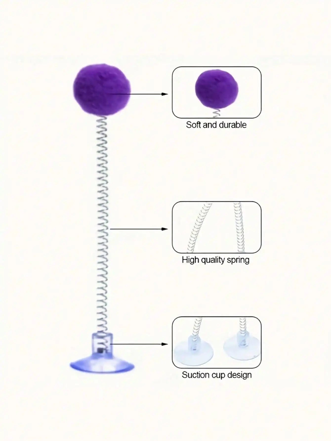 Interactive Cat Toys. Includes Plush Ball.