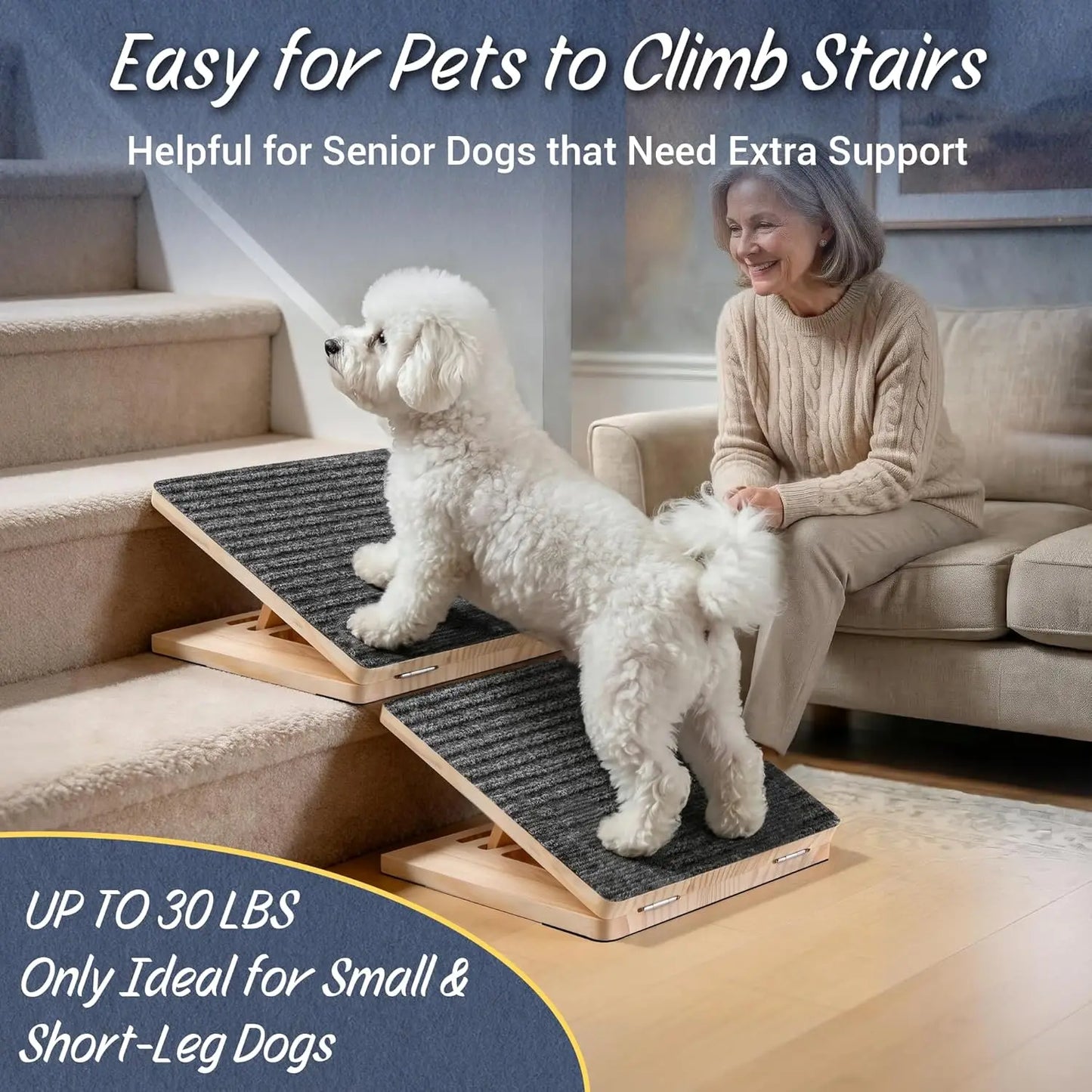 Dog Ramp for Stairs 2 Pack.