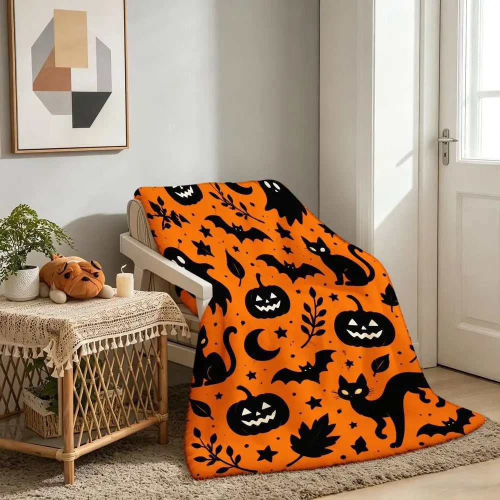 Halloween Fleece Blanket.
