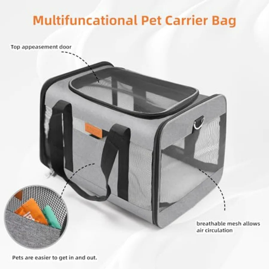 Soft-Sided Cat and Dog Carrier.