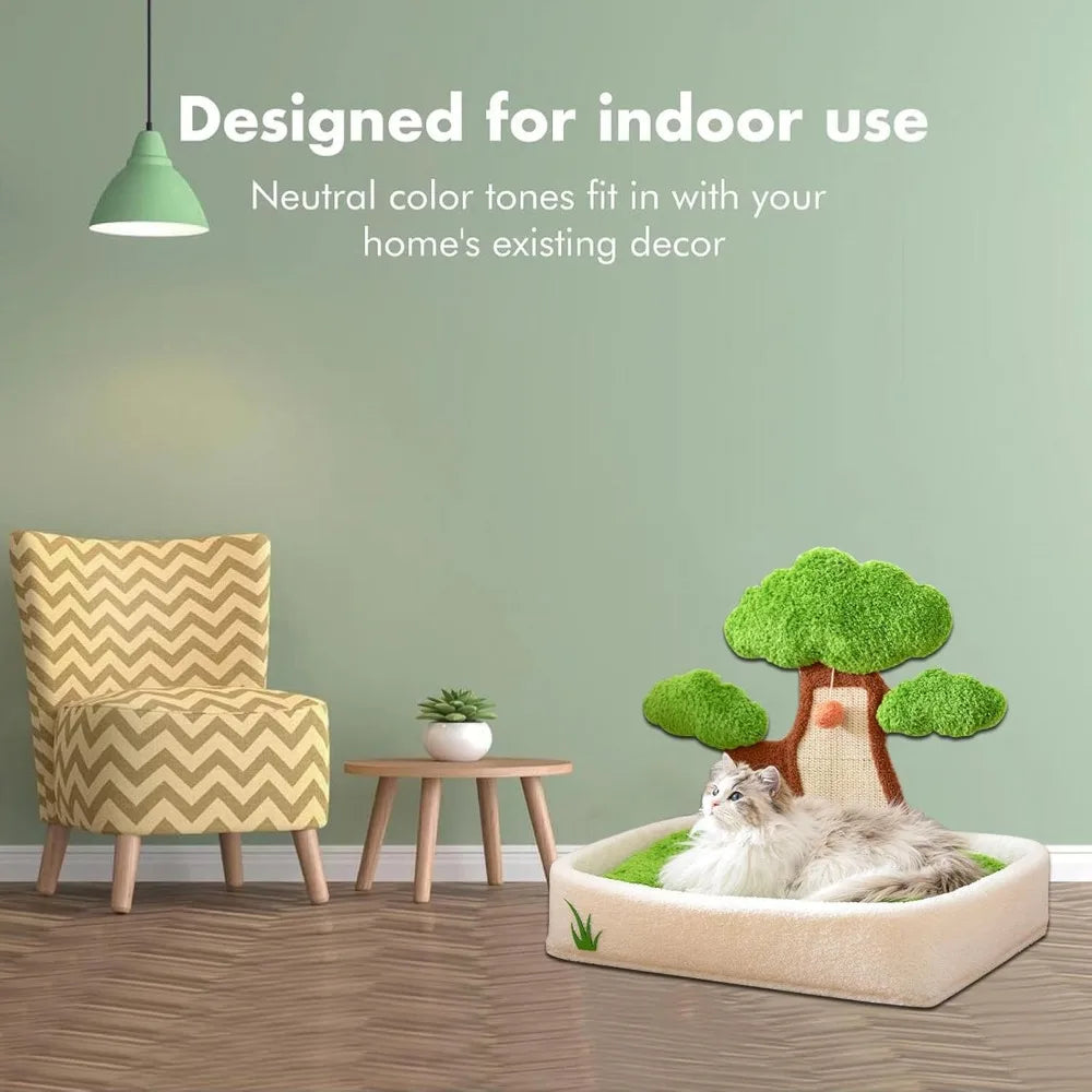 Cat Scratching Post with Bed.