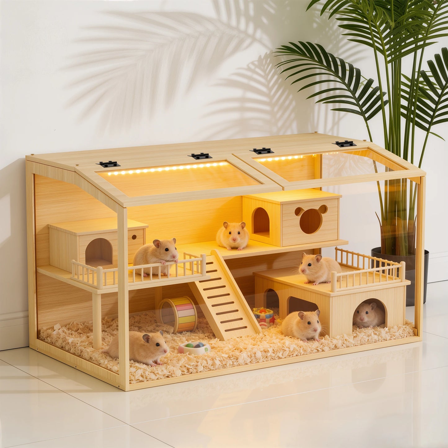 Large Wooden Hamster Cage.