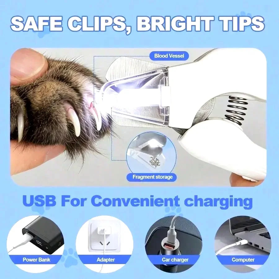 Dog Nail Clippers with Lights.