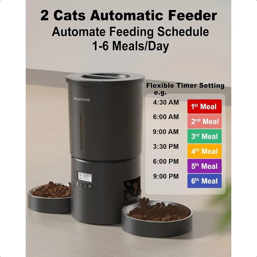 Dual Automatic Cat Feeder.