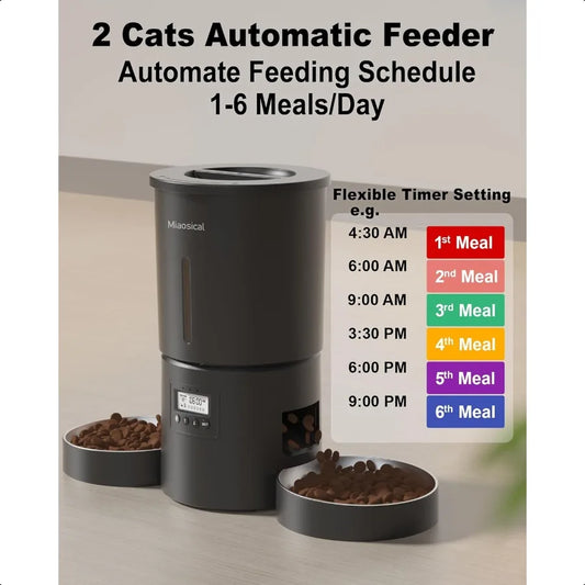 Dual Automatic Cat Feeder.