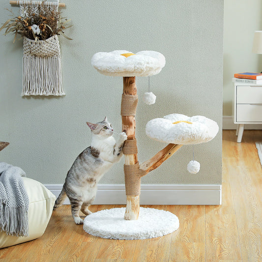 Wood Flower Cat Tree.
