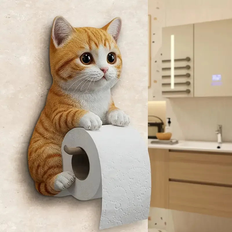 Cat Toilet Paper Holder.