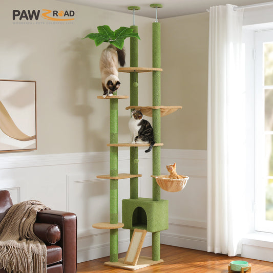 Cactus Cat Tree Floor to Ceiling Cat Tower.