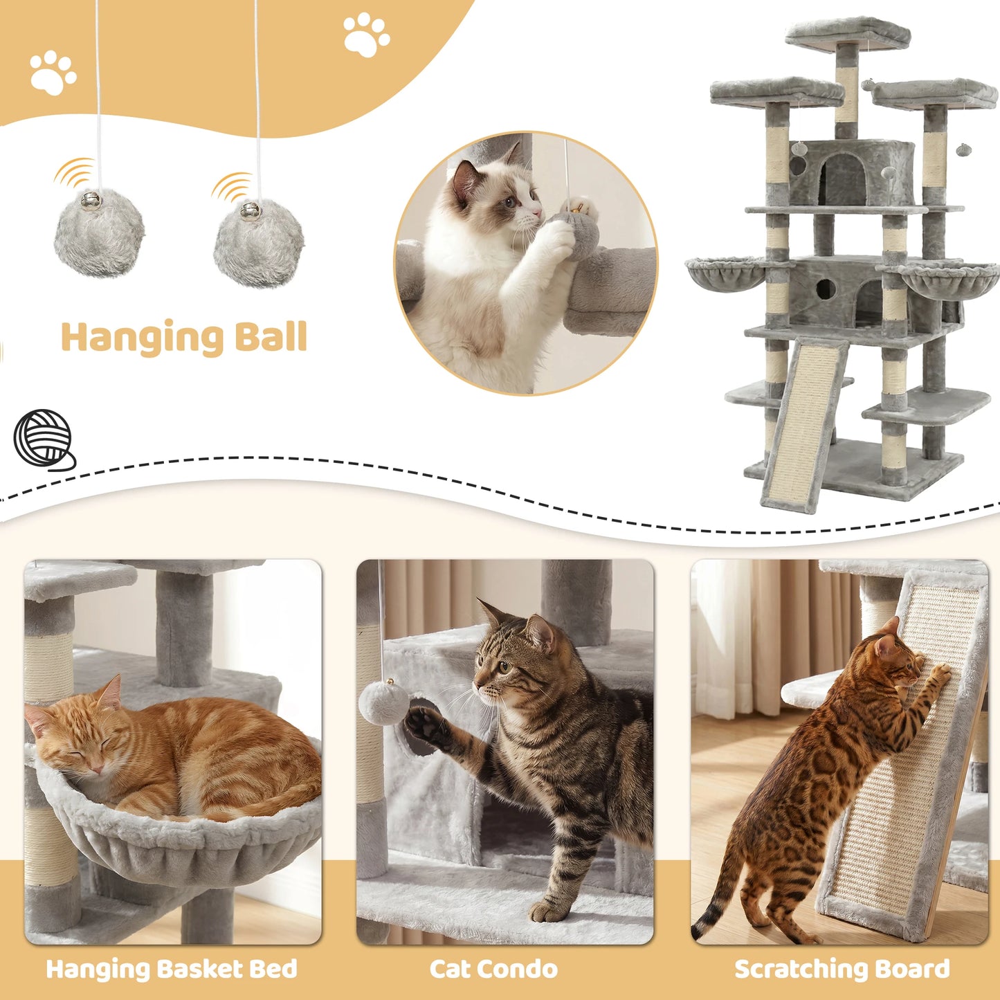 Large Multi-Level Cat Tree Tower.