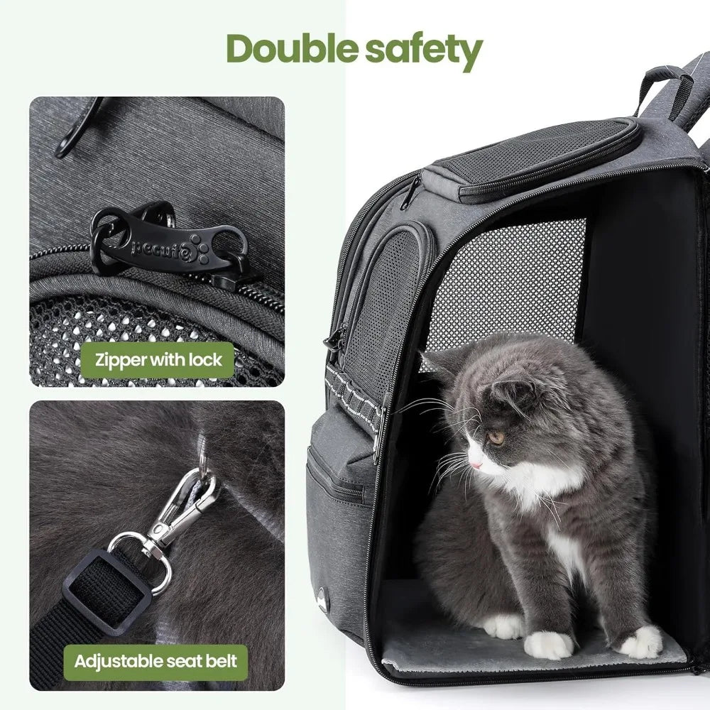 Ergonomic Breathable Pet Backpack.