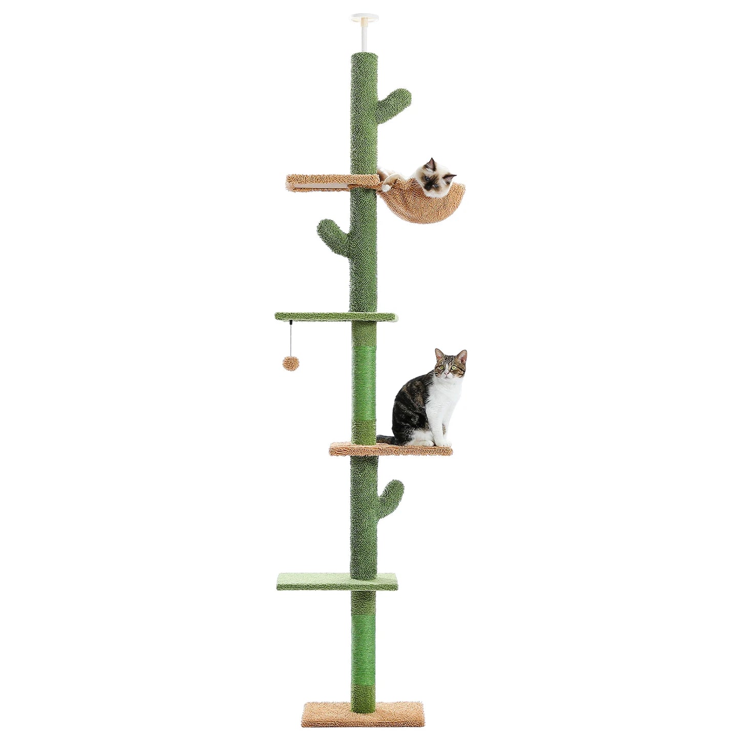 Cat Tree 5-Tier Floor to Ceiling Cat Tower.