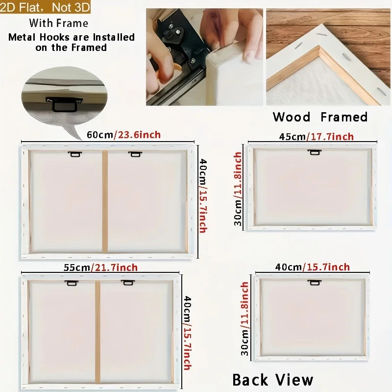 Funny Cat Canvas Wall Art.