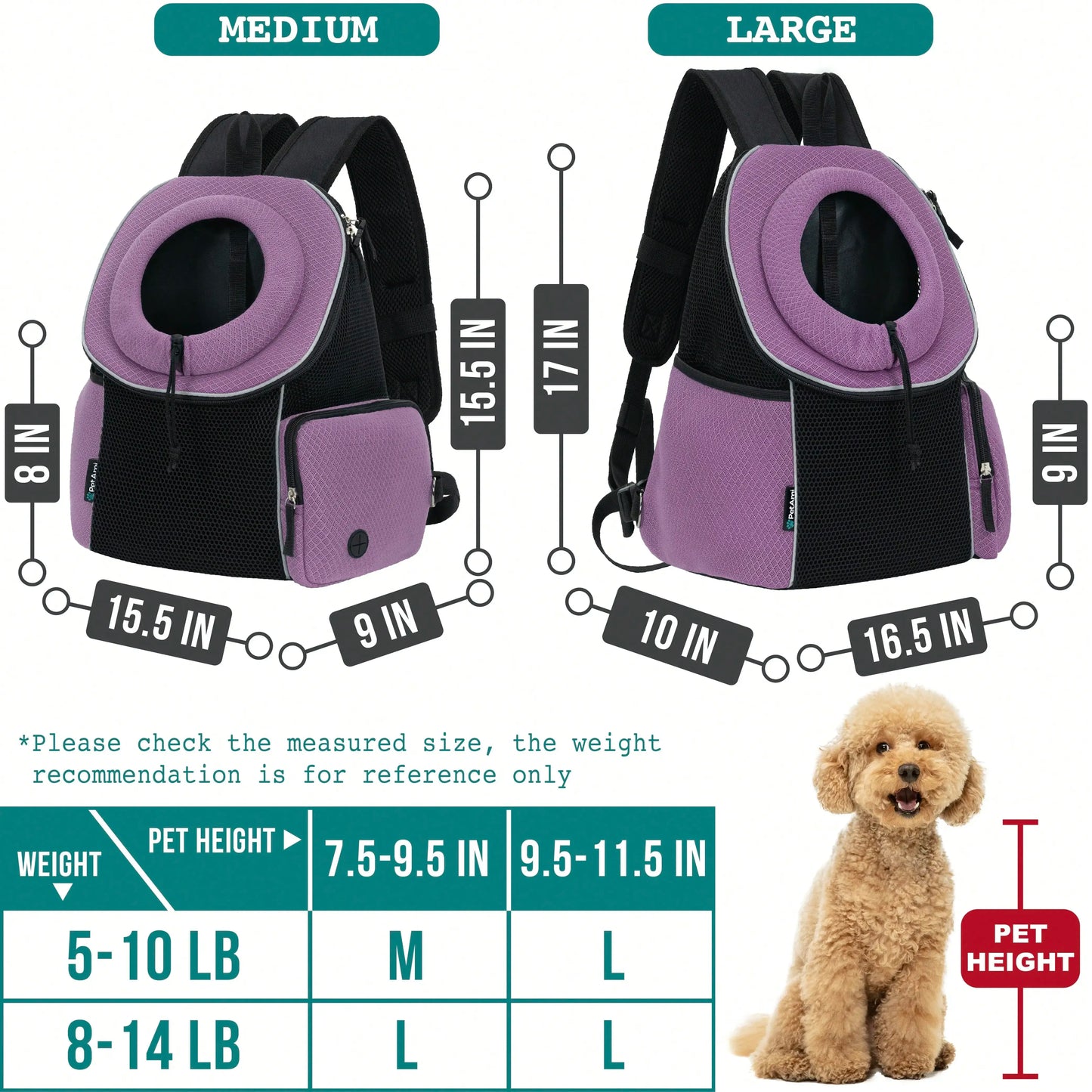 Dog Front Carrier Backpack.