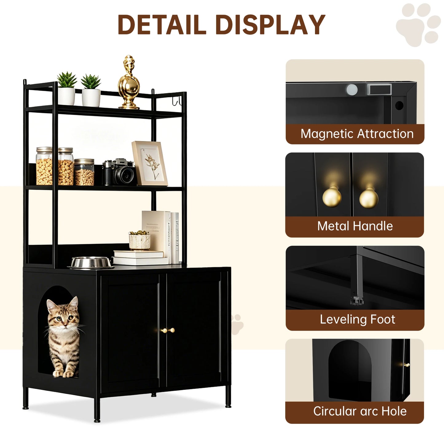 Tall Metal Cat Litter Box Enclosure.