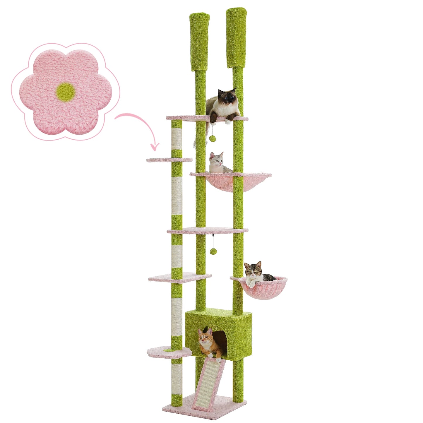 Floor to Ceiling Tall Cat Tree.