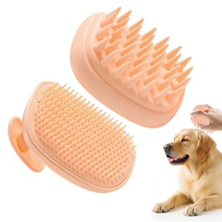 2-in-1 Dog Bath Brush for Grooming and Massage.