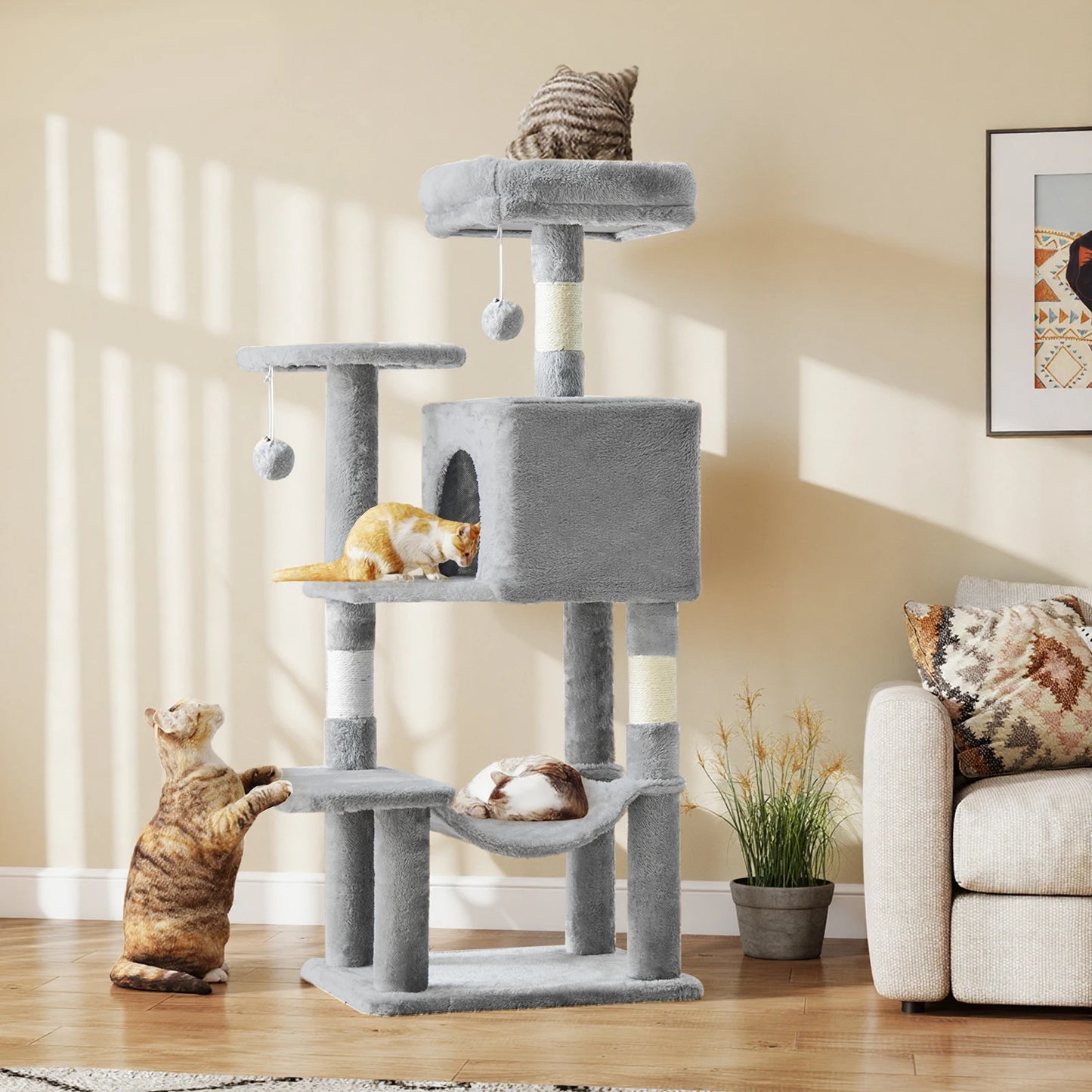 Tall Multi-Cat, Cat Tree.